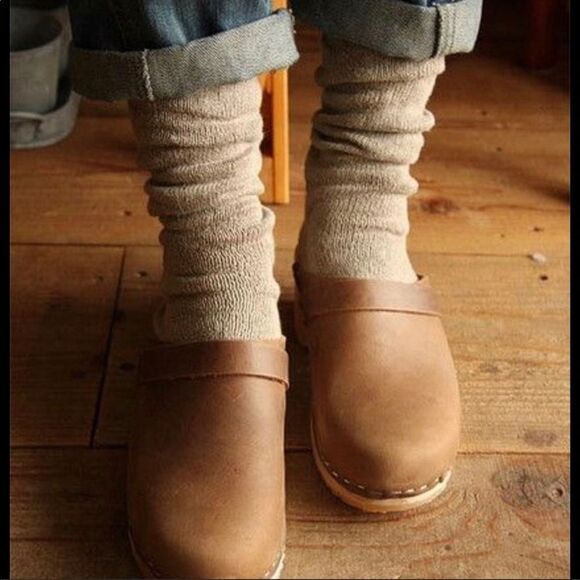 Moheda WOOD CLOGS COGNAC size 8.5 - Picture 2 of 6